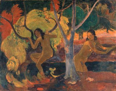 Paul Gauguin Bathers at Tahiti oil painting image